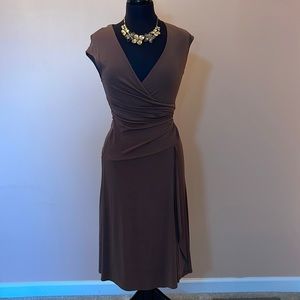 BCBG Brown slip on dress